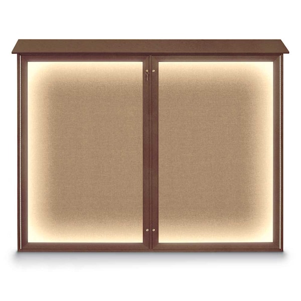 Triple Door Enclosed Indoor Letterboard